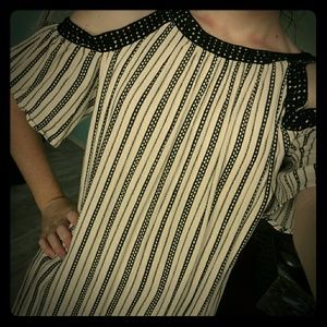 New! ✨ Charlotte Russe Striped Off-Shoulder Dress